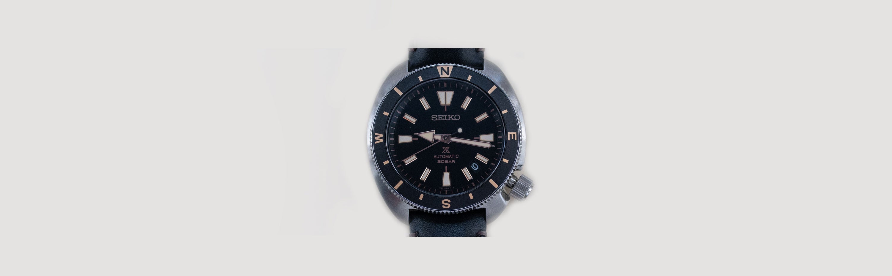 Seiko Tortoise, Black, 42.4mm, model SRPG17K1