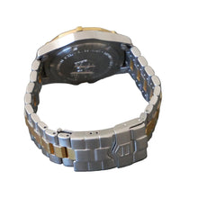 Load image into Gallery viewer, Silver and gold watch on a gray surface
