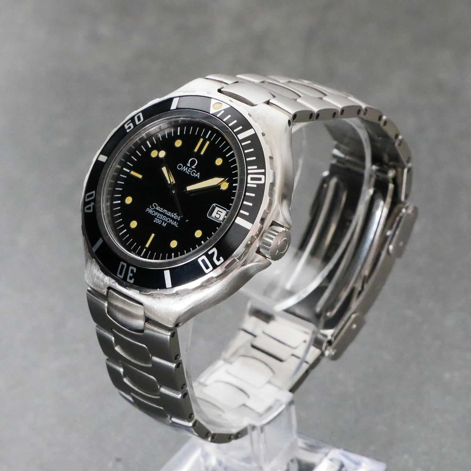 Omega Seamaster 200m (Pre-bond, vintage, Circa 1998), 36mm, Black Dial, Quartz