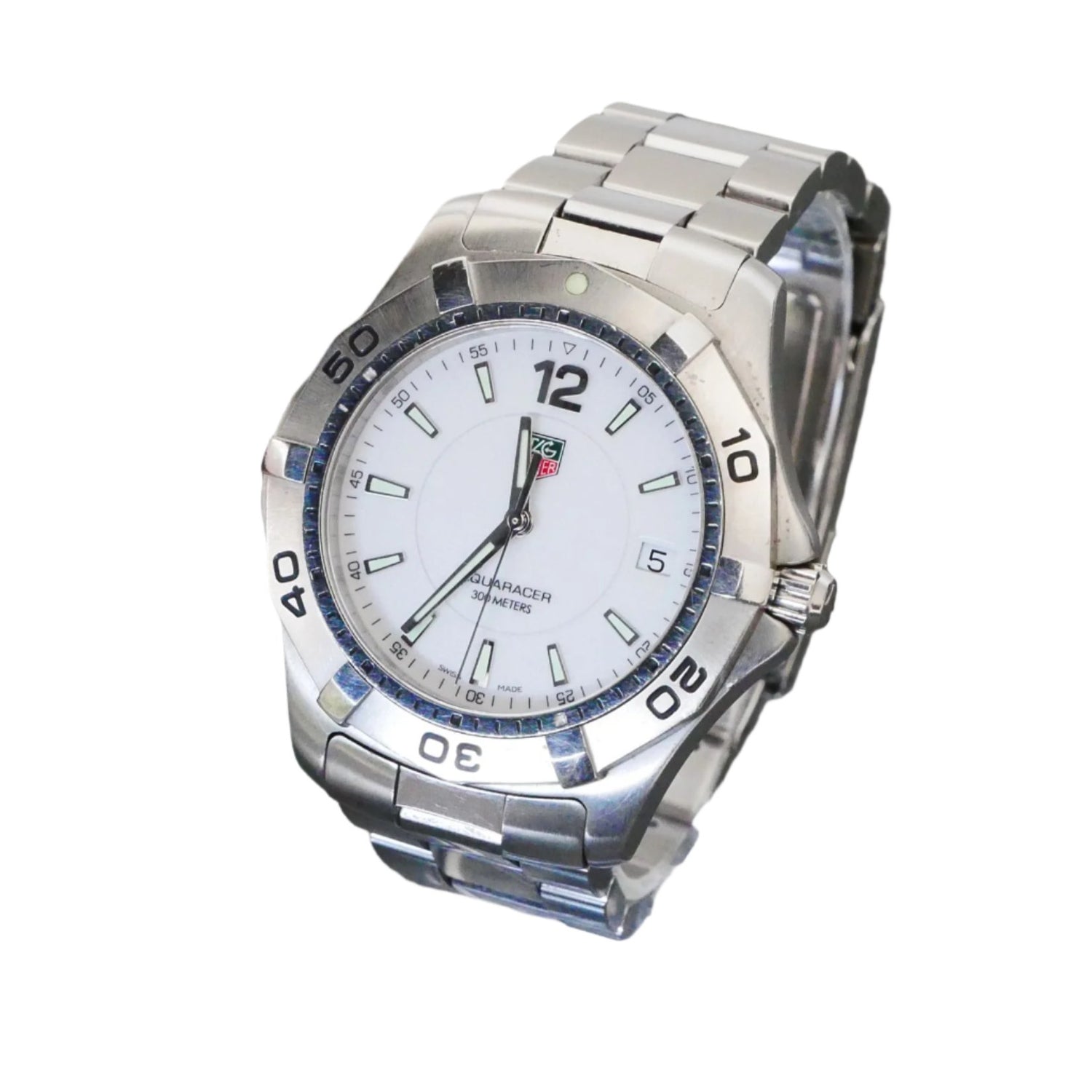 Tag Heuer, Aquaracer, 39mm, White dial, Quartz, WAF1110.BA0800 (In Stock Item)