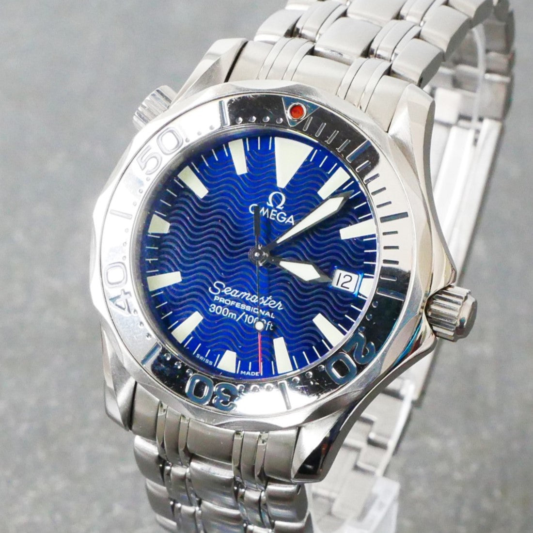 Omega Seamaster 300m, Blue dial, Quartz, 36.25mm, model - 2263.80.00