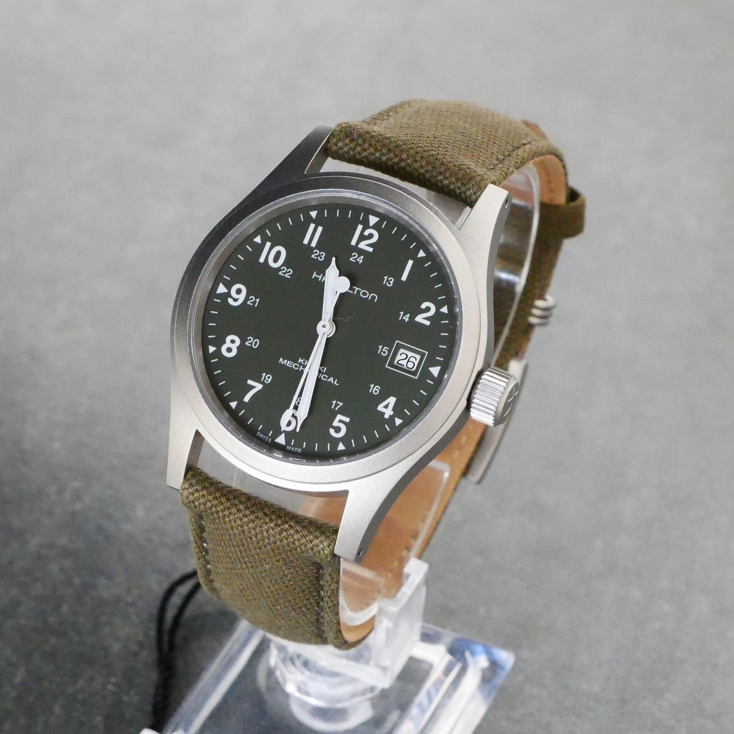 Hamilton Khaki Field Mechanical, Green dial, 38mm, H69439363