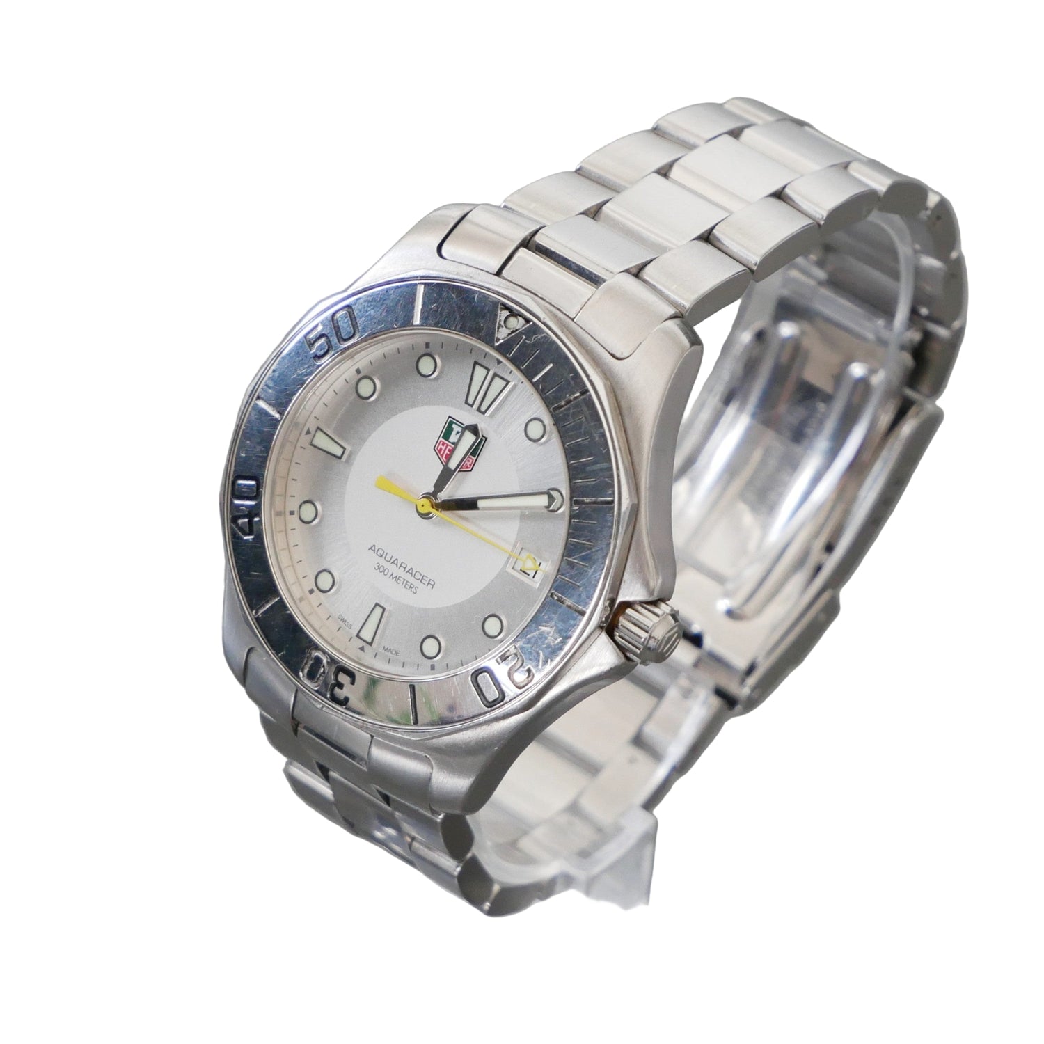 Tag Heuer, Aquaracer, 39mm, Silver dial, Quartz, WAB1111.BA0801