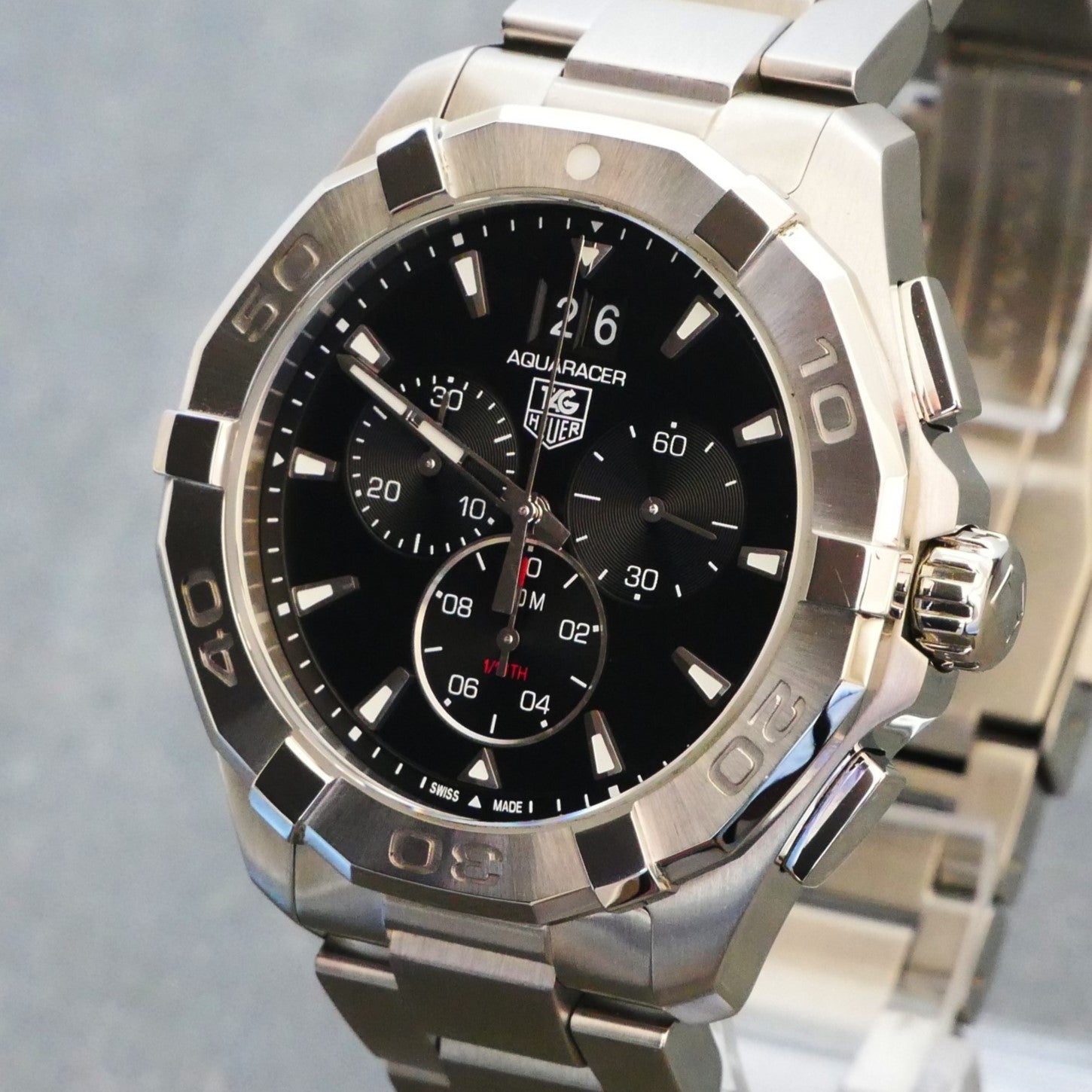 Tag Heuer, Aquaracer, Quartz Chronograph, 43mm, model - CAY1110.BA0927