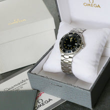 Load image into Gallery viewer, Omega Seamaster 200m (Pre-bond, vintage, Circa 1998), 36mm, Black Dial, Quartz
