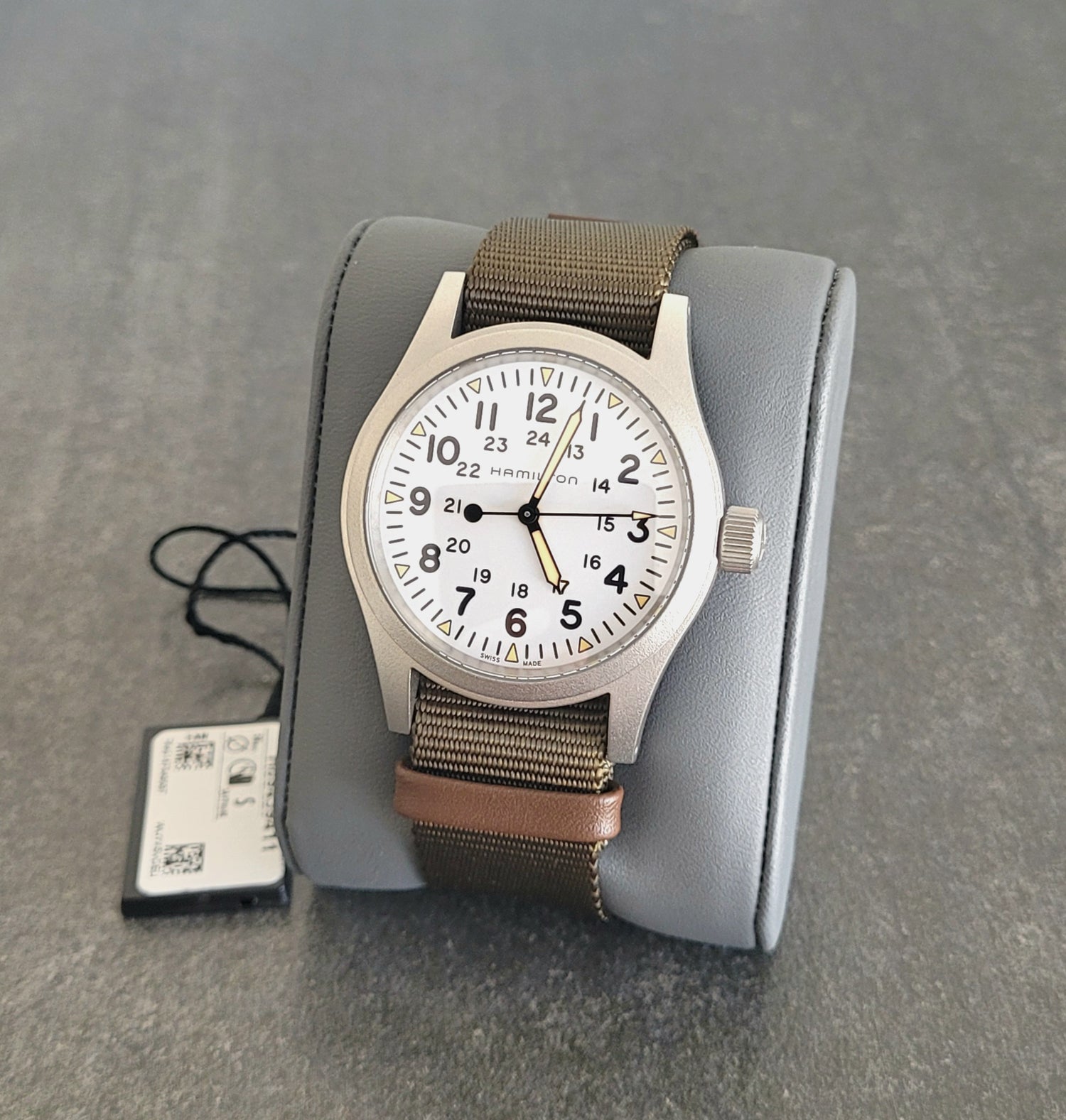 Hamilton, Khaki Field, Mechanical, 38mm, model H69439411, (new, unworn full set)